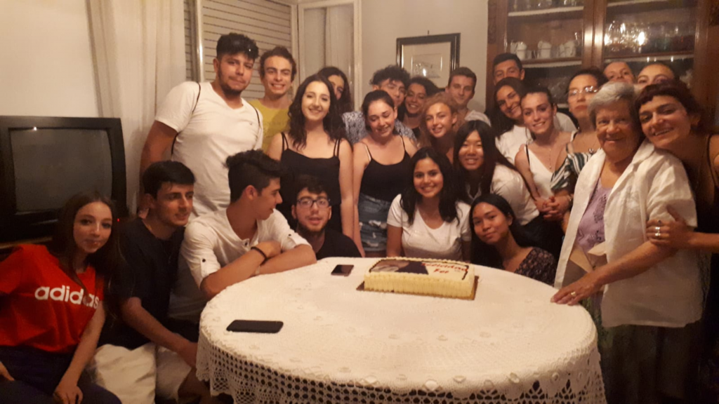 intercambio - Foto De La Familia Italiana Con La Estudiante De Intercambio En Rieti Italia