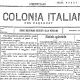colonia italiana - Portada Del Periodico