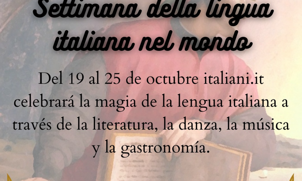 Settimana della lingua italiana nel mondo - Annuncio