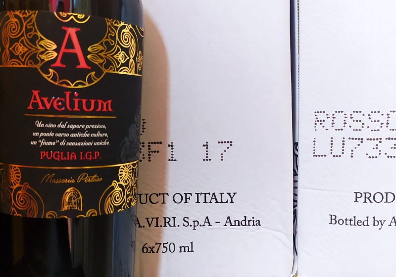 vinos italianos - Avelium Rosso
