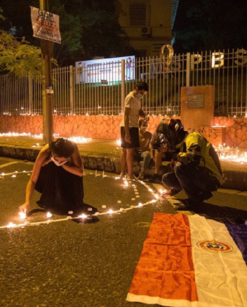 Pandemia en Paraguay - Manifestacion Frente Al Ministerio De Salud
