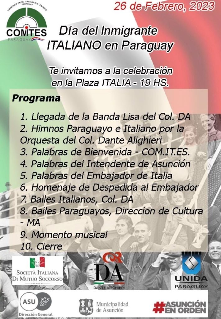 Inmigrante italiano - Programa