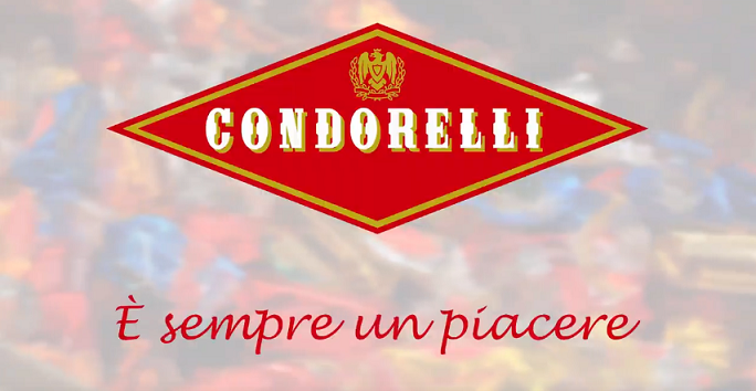 Il logo e il motto che contraddistinguono l'azienda dolciaria fondata dal Cavaliere Condorelli;