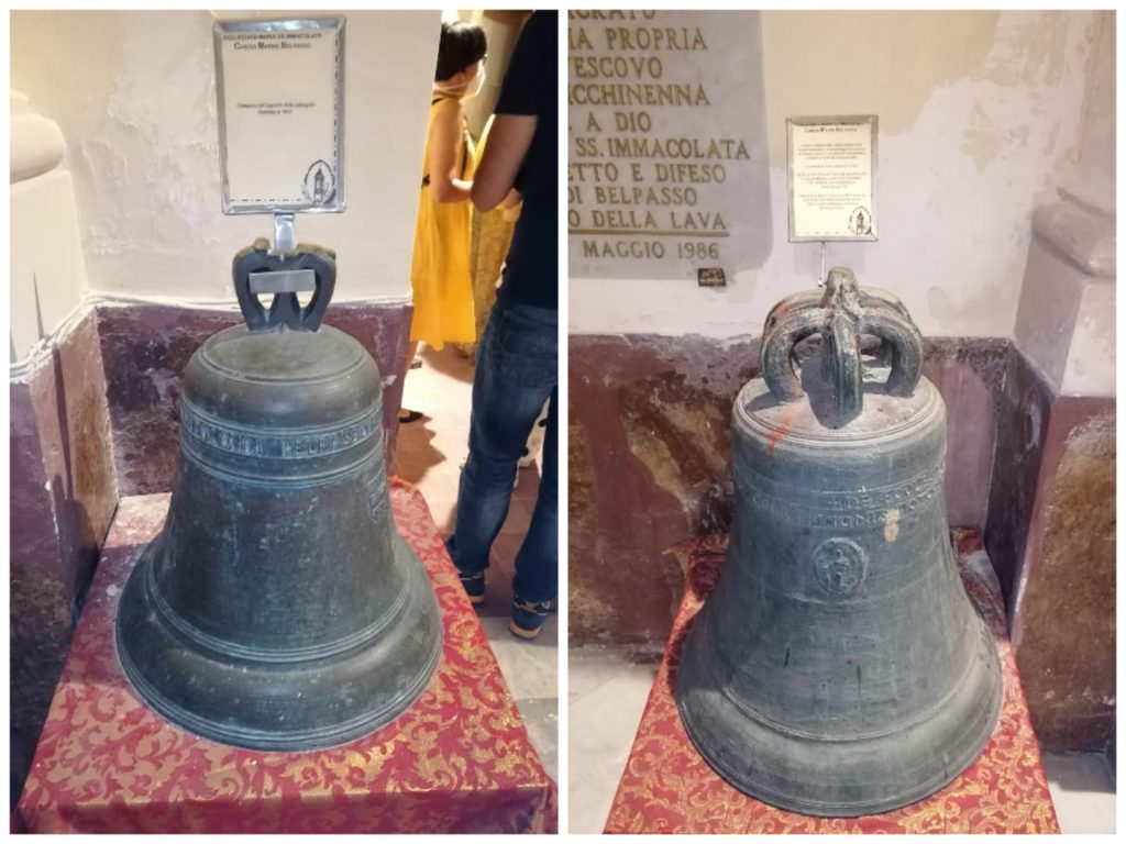 Le più antiche campane risalenti ai primi del 1700 e 1900, oggi dismesse