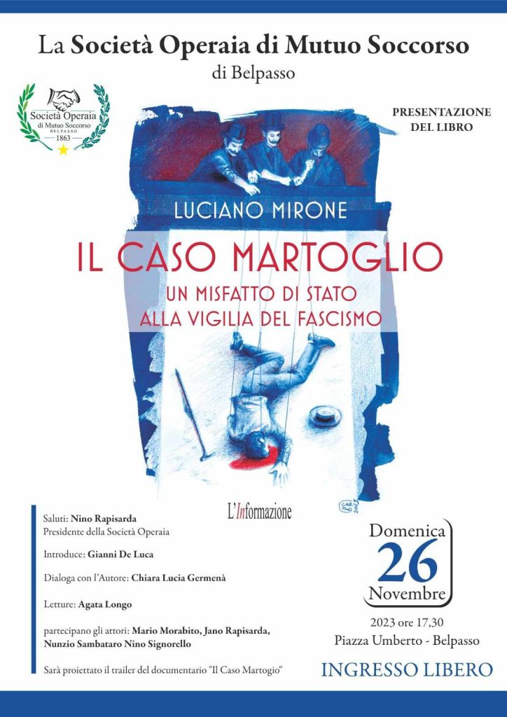 Luciano Mirone Copertina Evento