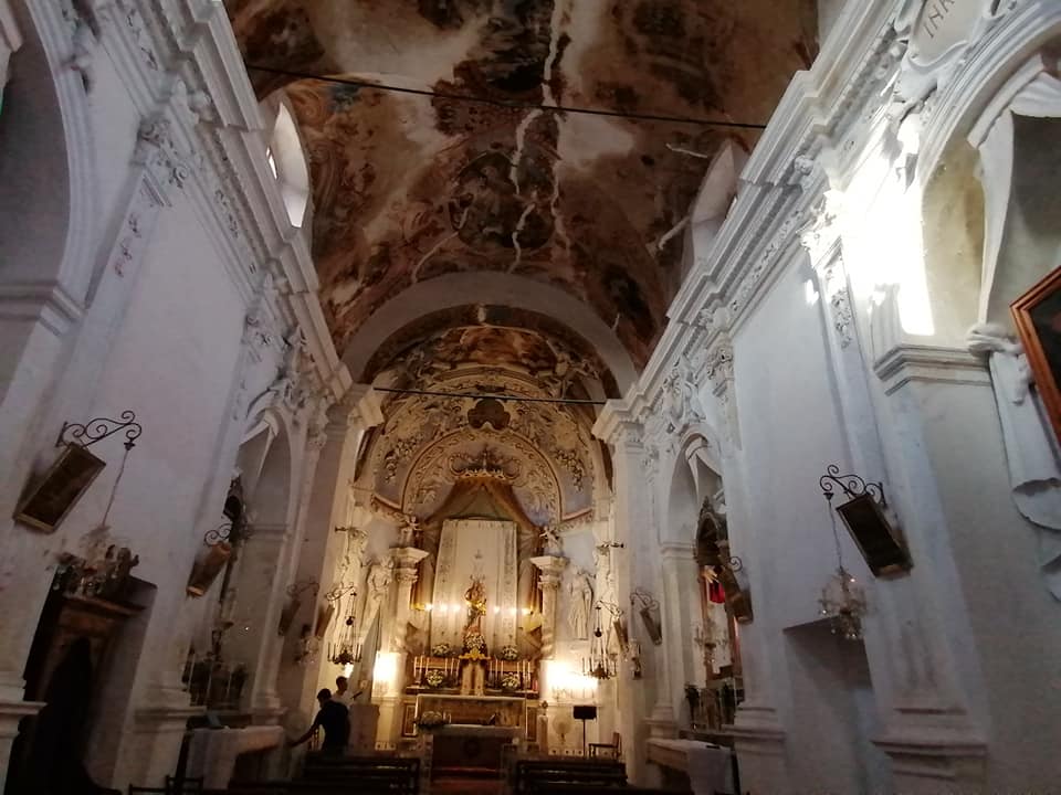La chiesa della Mercede affrescata interamente da Giuseppe Tamo da Brescia