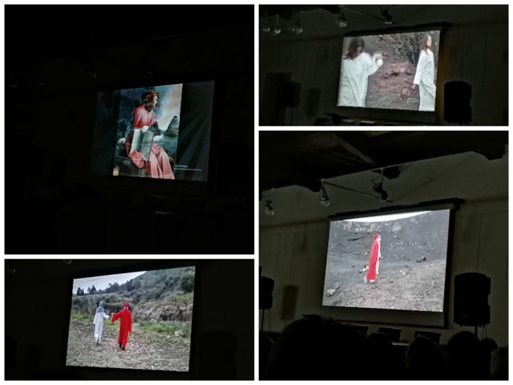 Alcune scene del video ideato e girato da Filadelfio Grasso per l'iniziativa che celebra Dante 700 a Biancavilla
