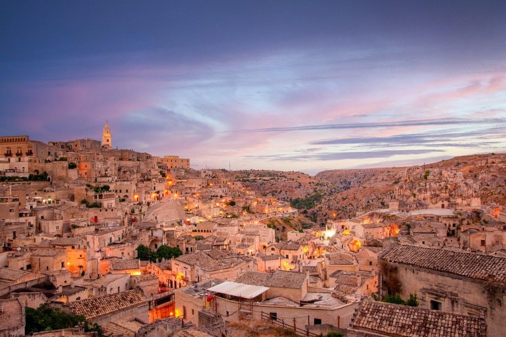 Matera - Atardecer En Italia
