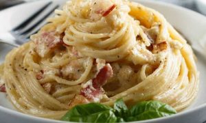 Spaghetti alla Carbonara - Servido