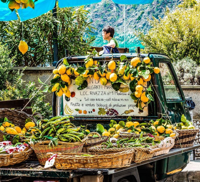 limões de Amalfi - Camión Con Limones