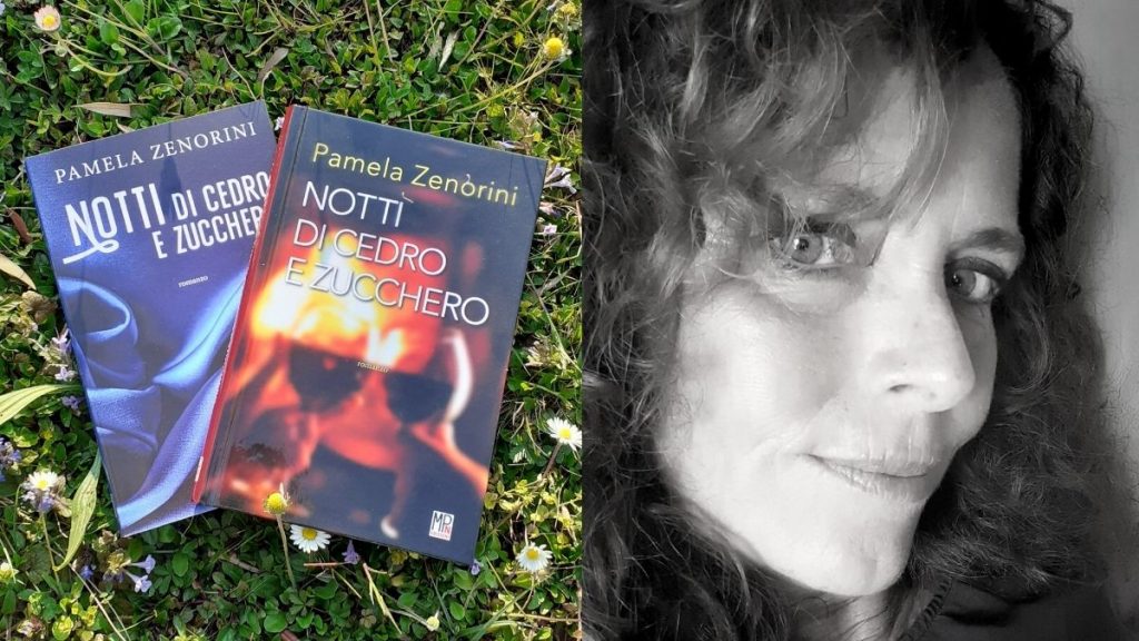 Pamela Zenorini Con Le Due Copertine Dei Suoi Libri
