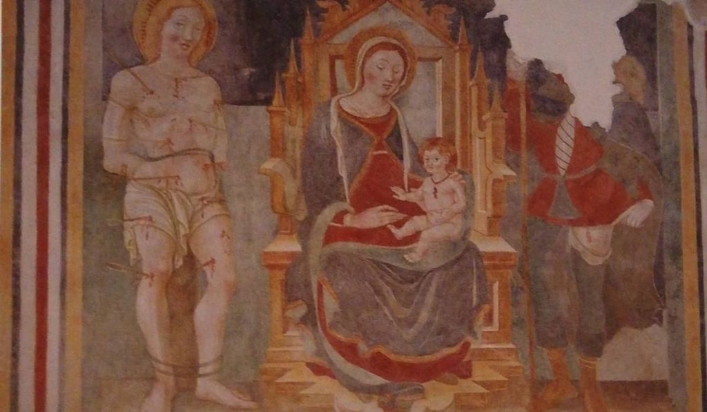 Madonna In Trono Con Bambino E I Santi Sebastiano E Rocco