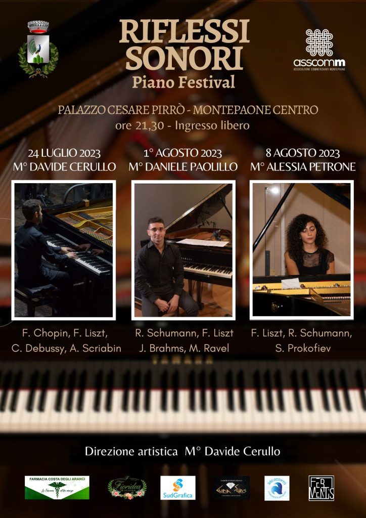 Locandina Festival Pianistico Riflessi Sonori