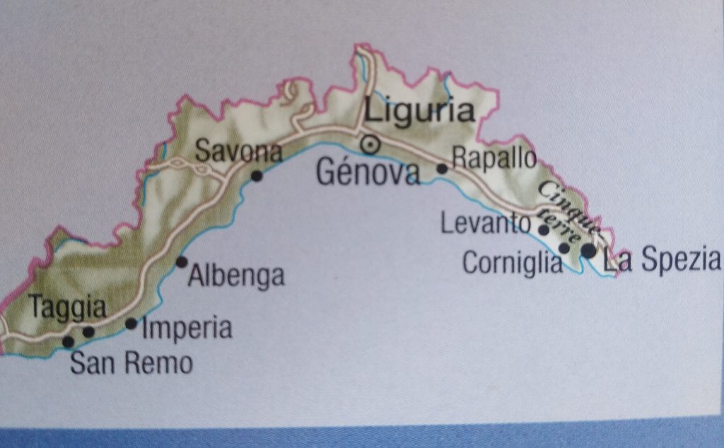 liguria - Mapa