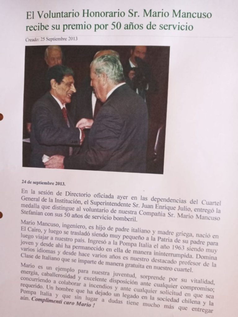 Mario Mancuso - Recorte De Diario