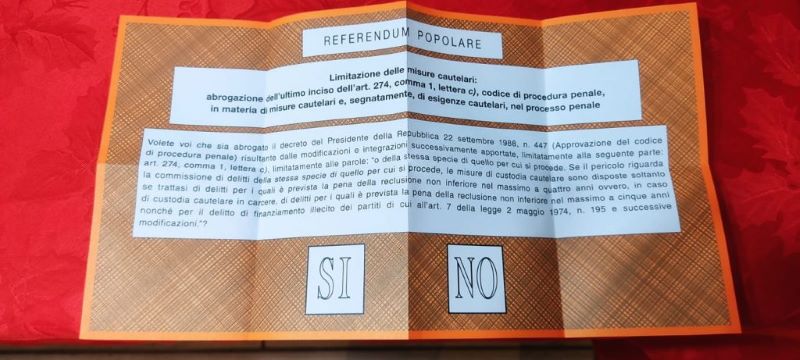 Referéndum - Papeleta Naranja