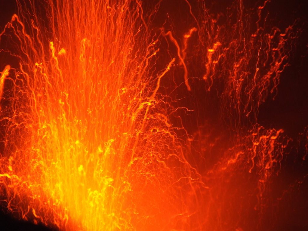 erupción - Magma
