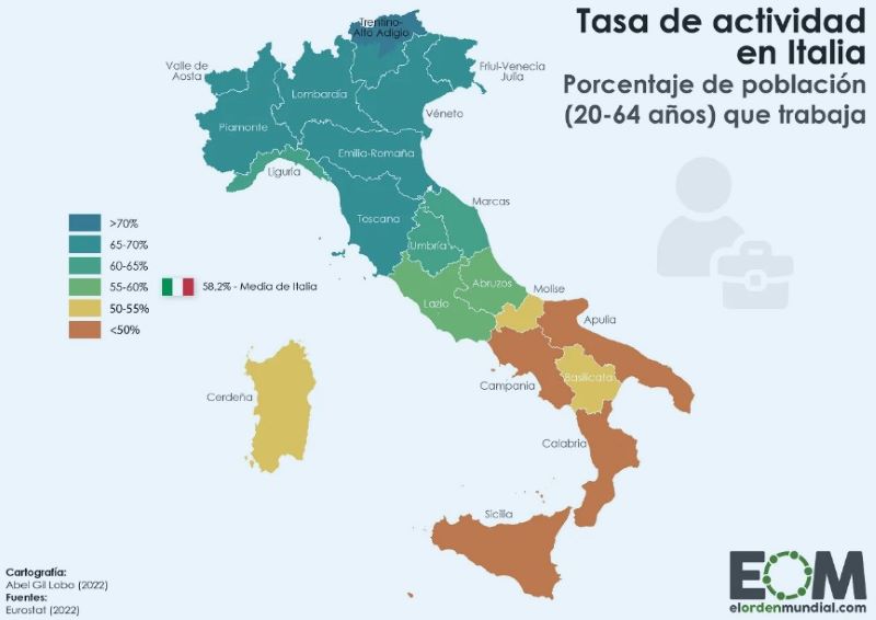 carreras - Mapa Italia
