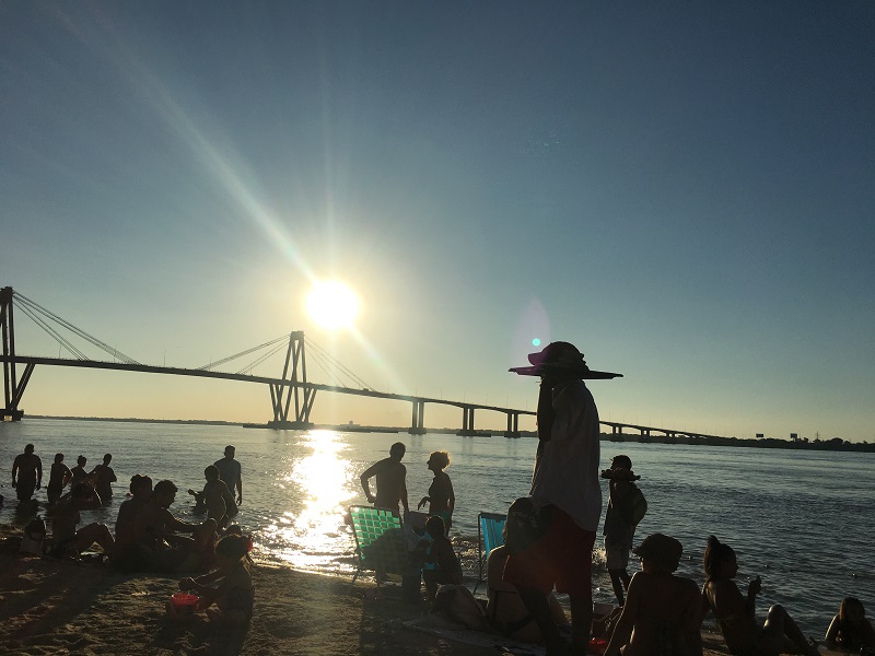 Fotografía de las playas colmadas en verano
