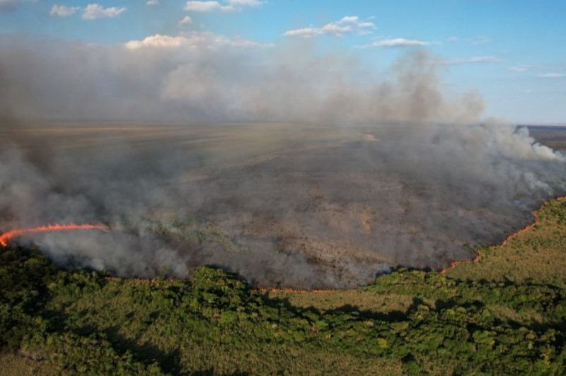 Incendio Captado Desde Dron En Corrientes