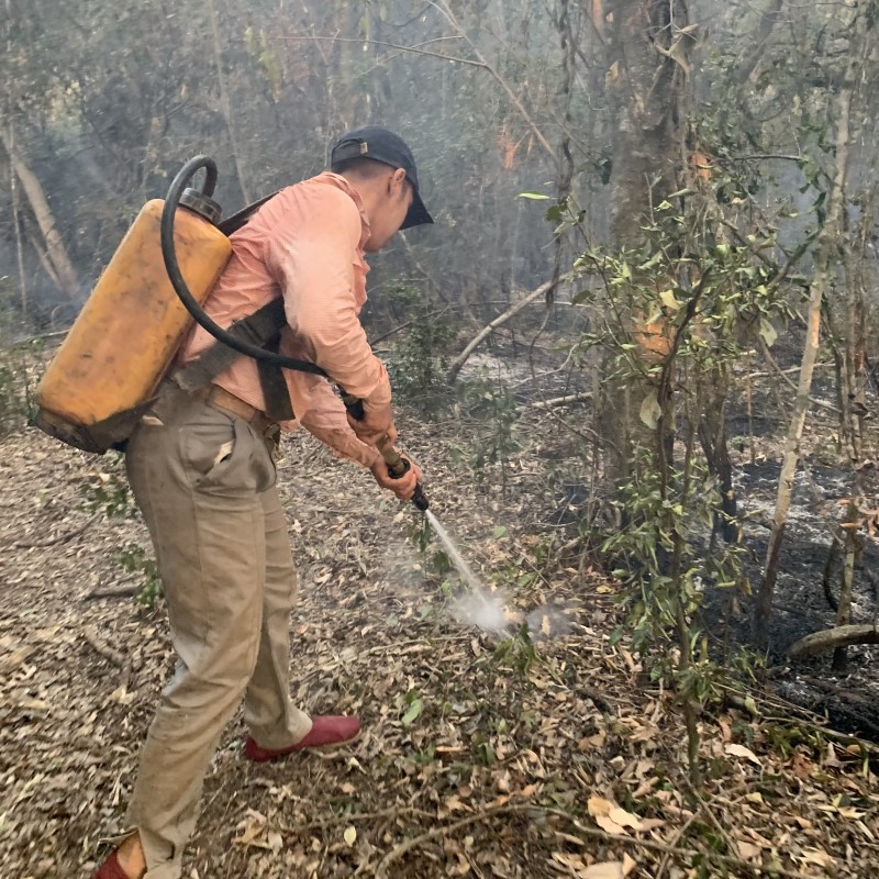 El Voluntario Alejandro Cristaldo En Los Incendios