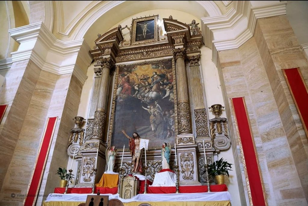 Pala altare maggiore, di Daniele Russo del 1700
