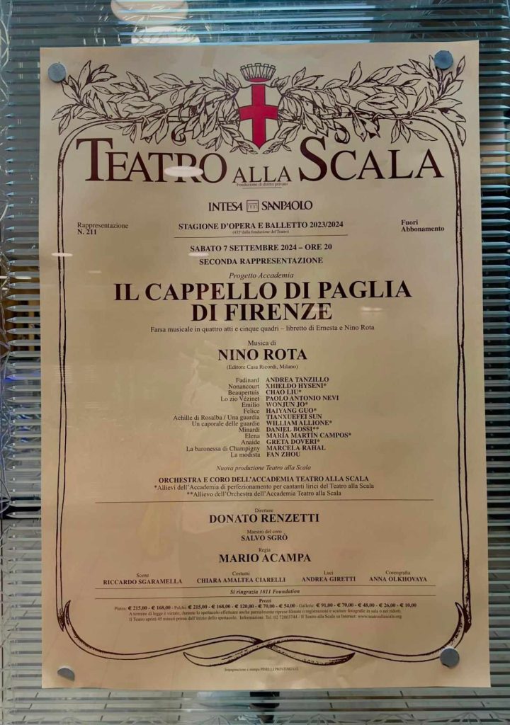 Locandina  Teatro Sacla Di Milano