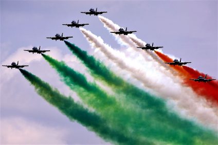 The squadron of the tricolor arrows