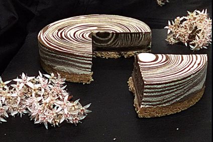 zebra cheesecake