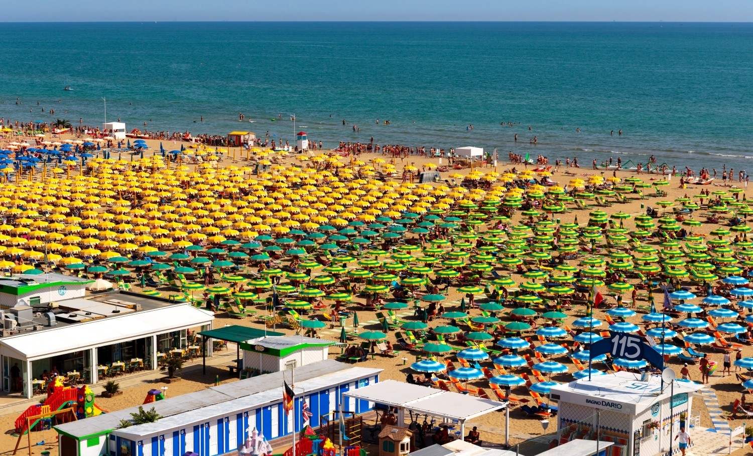 Lidos and equipped beaches of Rimini