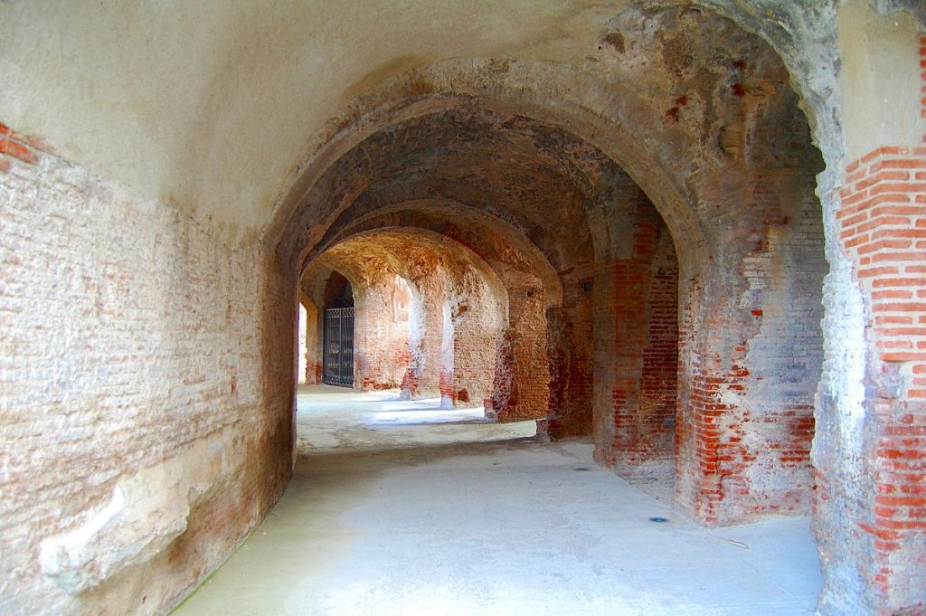 inside of the Amphitheater of Capua