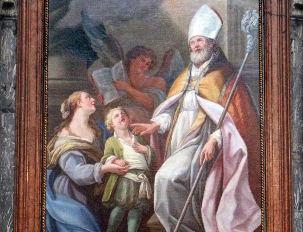 San Biagio salva il figlio della vedova. Miracolo