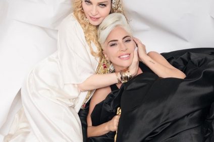 Lady Gaga and Madonna - image of the divas after the delivery of the Oscars