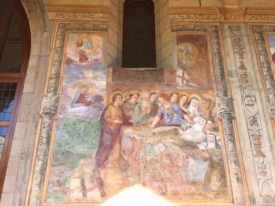 clear holy monastery - the fresco on the cloistered life