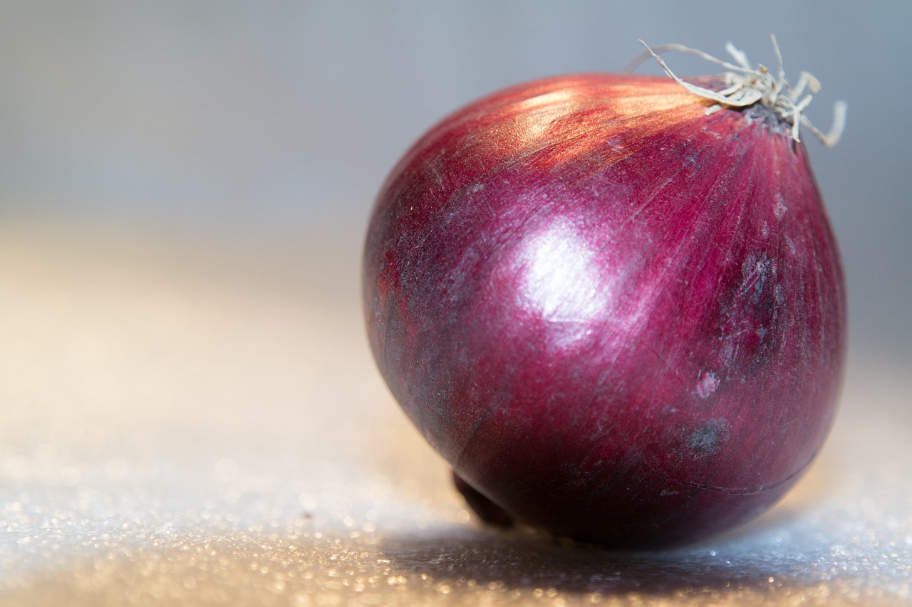 Tropea onion. Onion of which stands out the purple rind