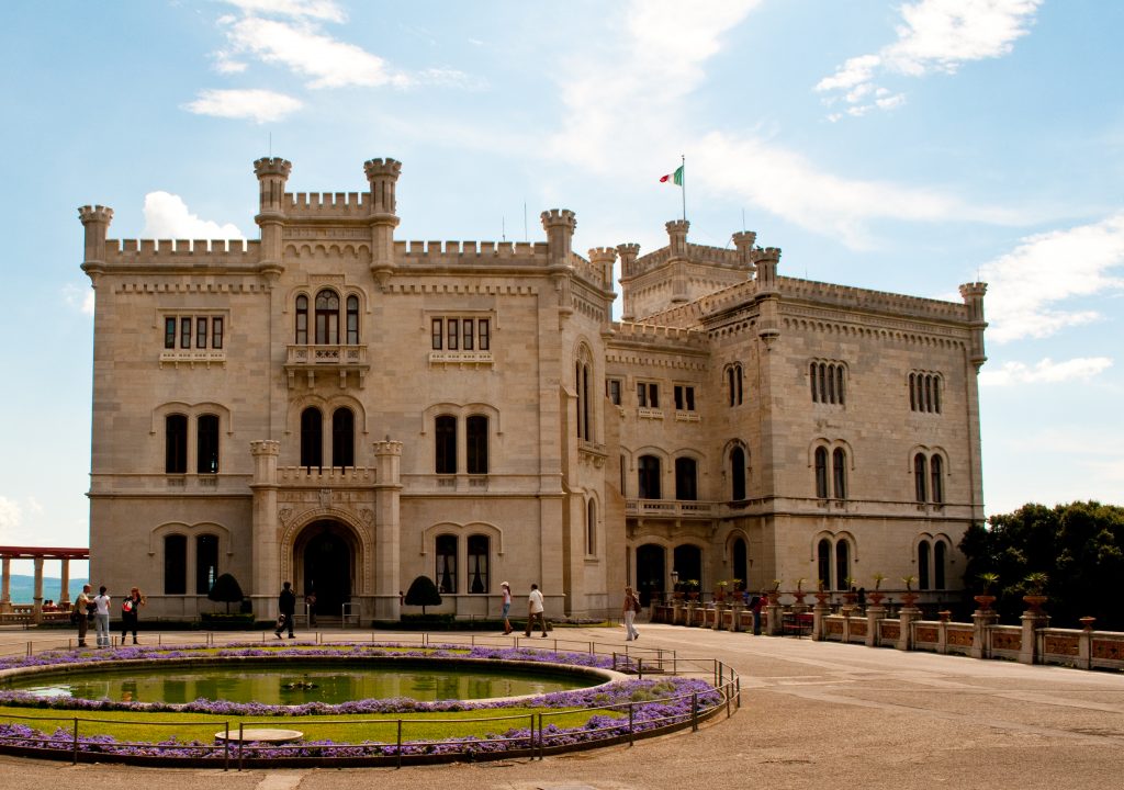 Miramare Castle, view of the park