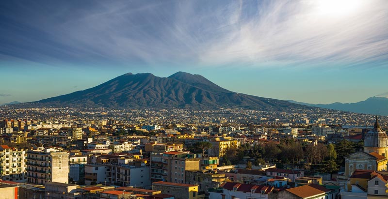 Partenope -View of Vesuvius and the city