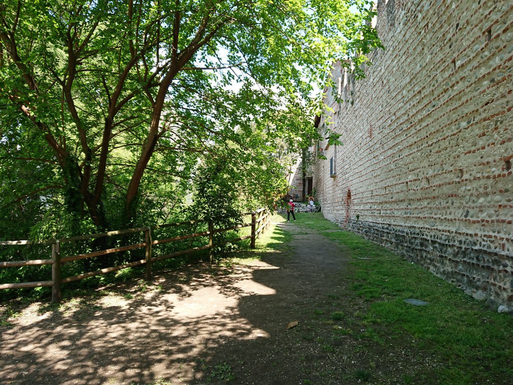 walkway of the ezzelini civic tower