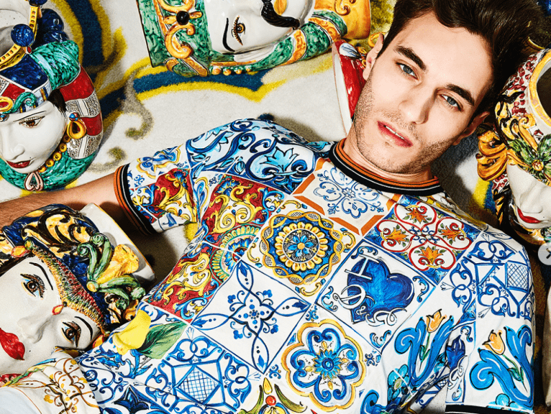 Dolce & Gabbana t-shirts made with the stylized designs of the Moor's Heads