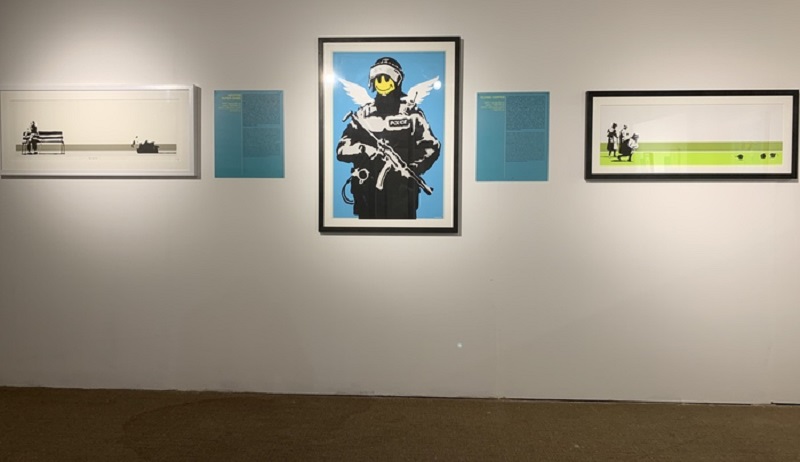 Opere in mostra di Banksy a Cagliari