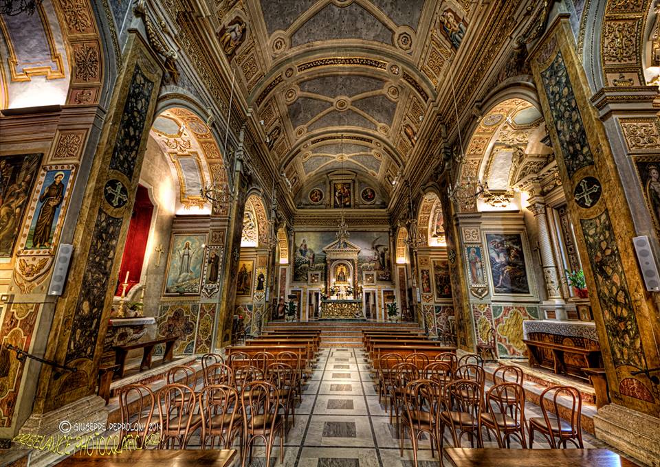 Sanctuary of the Madonna of Ambro> interior