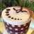 torta pois decorata con cioccolato bianco e fondente
