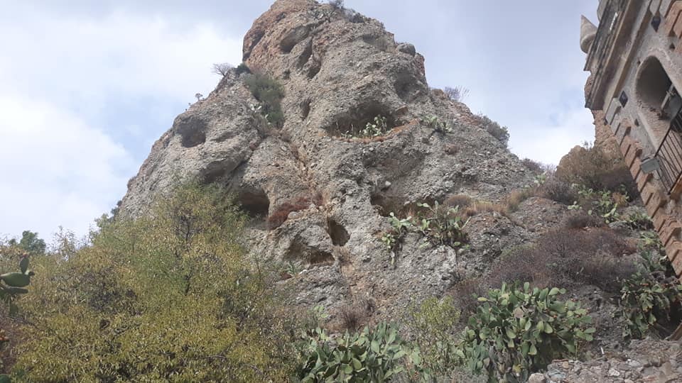 one of the pentedattilo cliffs