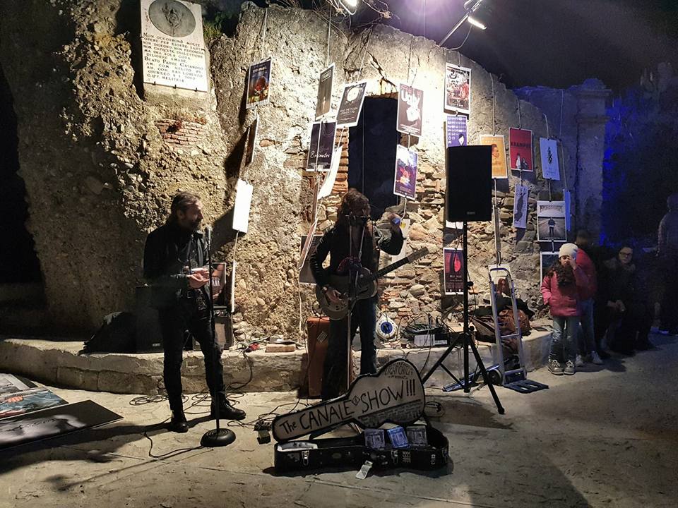 a show in the alleys of the village