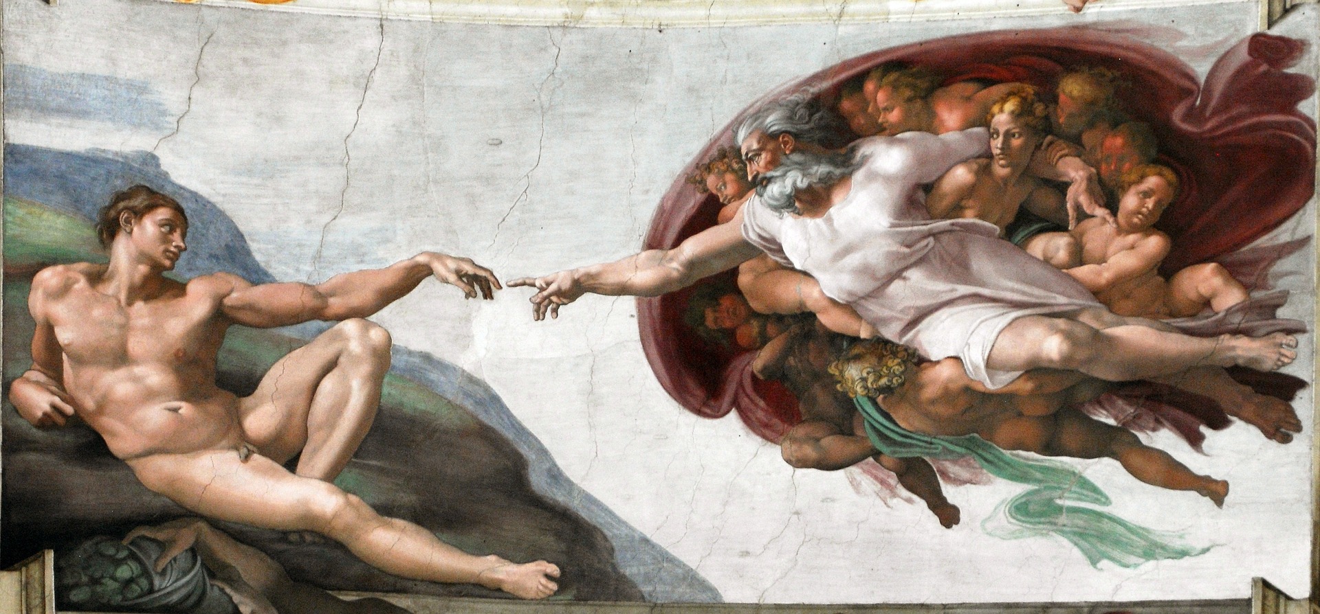 Cappella Sistina. Affresco di Michelangelo sulla volta della Sistina