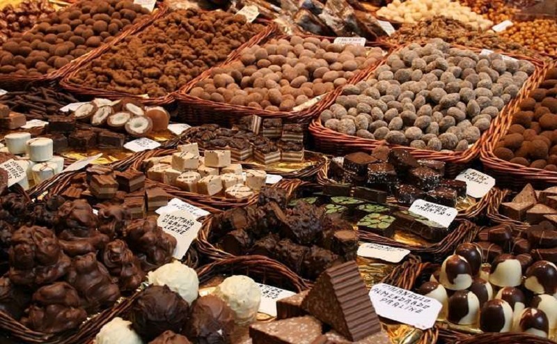 Some desserts prepared for the Eurochocolate of Perugia