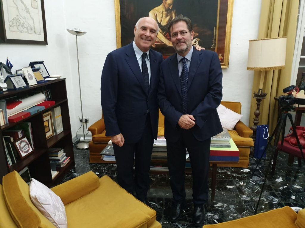 E. Marinella - Maurizio Marinella with Dr. Massimo Sarti