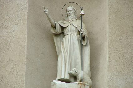 Saint anthony the abbot: the statue of the saint