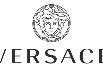 Versace black and white logo