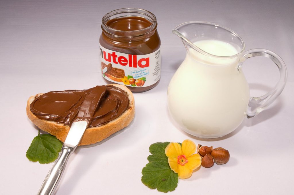 coin celebrating Nutella - ingredients for making Nutella